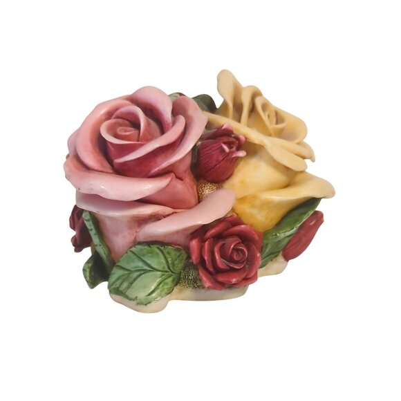 Harmony Kingdom 1999 Parade of Gifts Rose Bouquet Trinket Box Limited Edition - Picture 4 of 9
